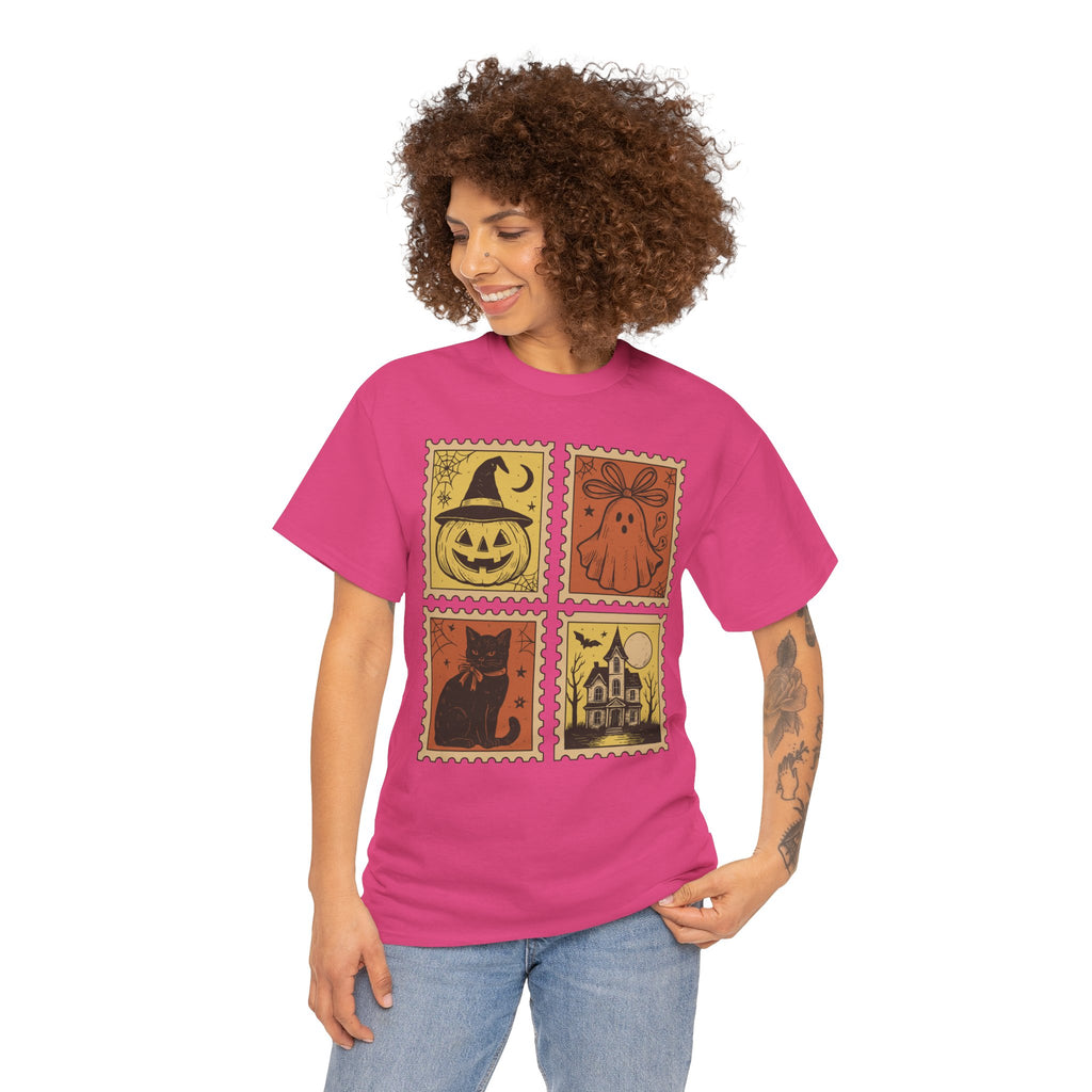 Halloween Stamp Collection Unisex Cotton Tee