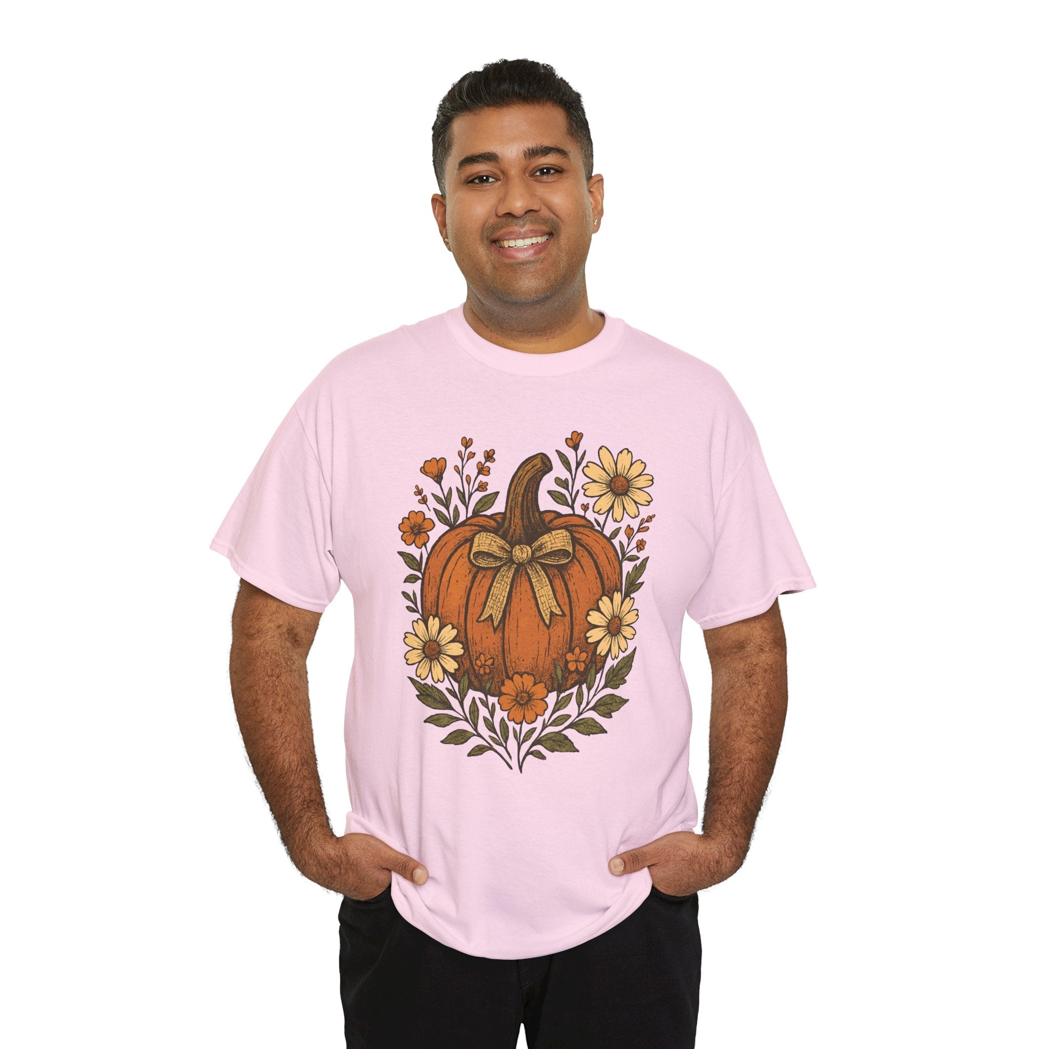 Pumpkin Daisy Unisex Cotton Tee