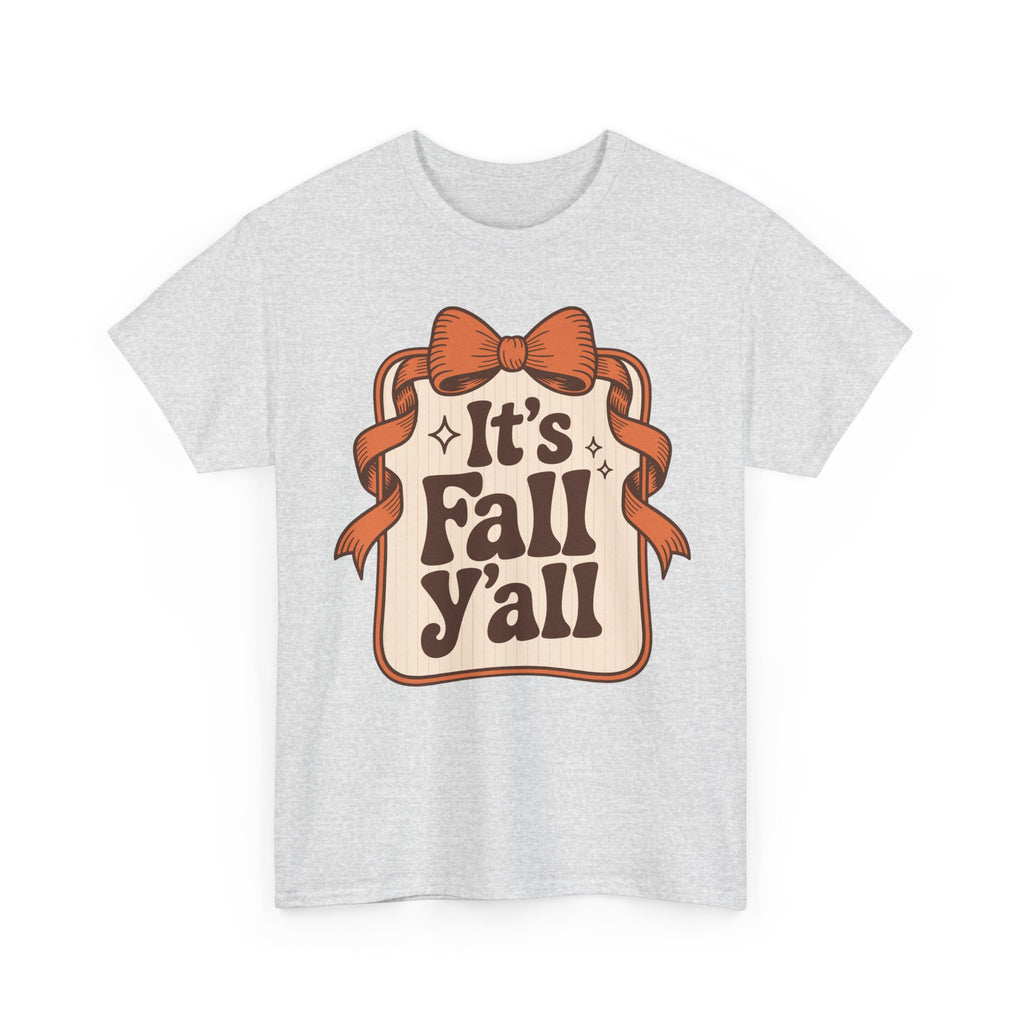 It’s Fall Y’all Autumn Ribbon Unisex Cotton Tee