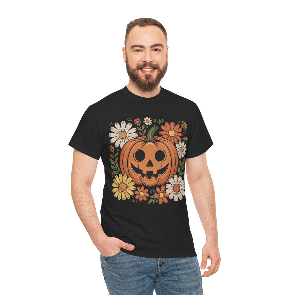 Halloween Pumpkin Unisex Cotton Tee