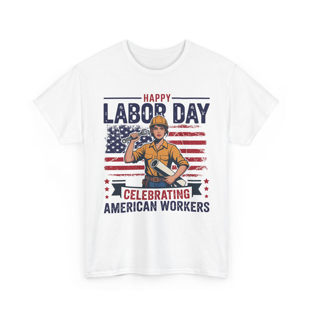 Happy US Labour Day T-Shirt - Unisex Heavy Cotton Tee