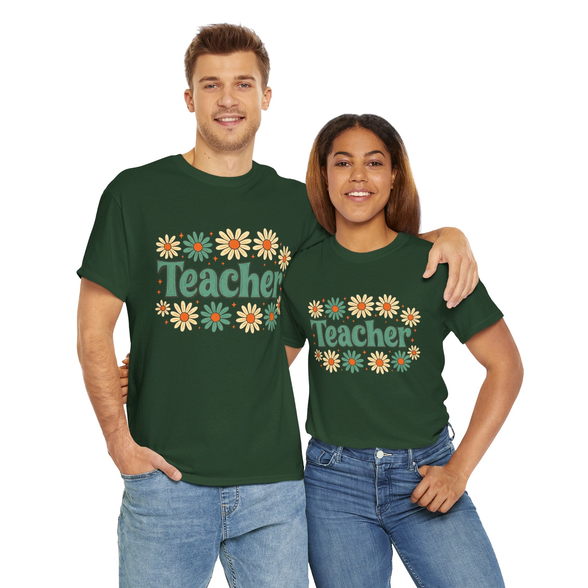 Floral Teacher Tee - Perfect Gift for Educators