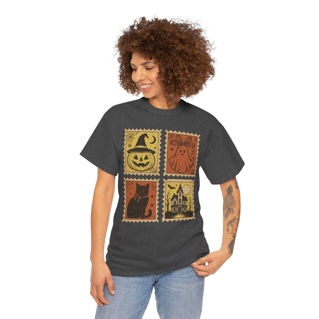 Halloween Stamp Collection Unisex Cotton Tee