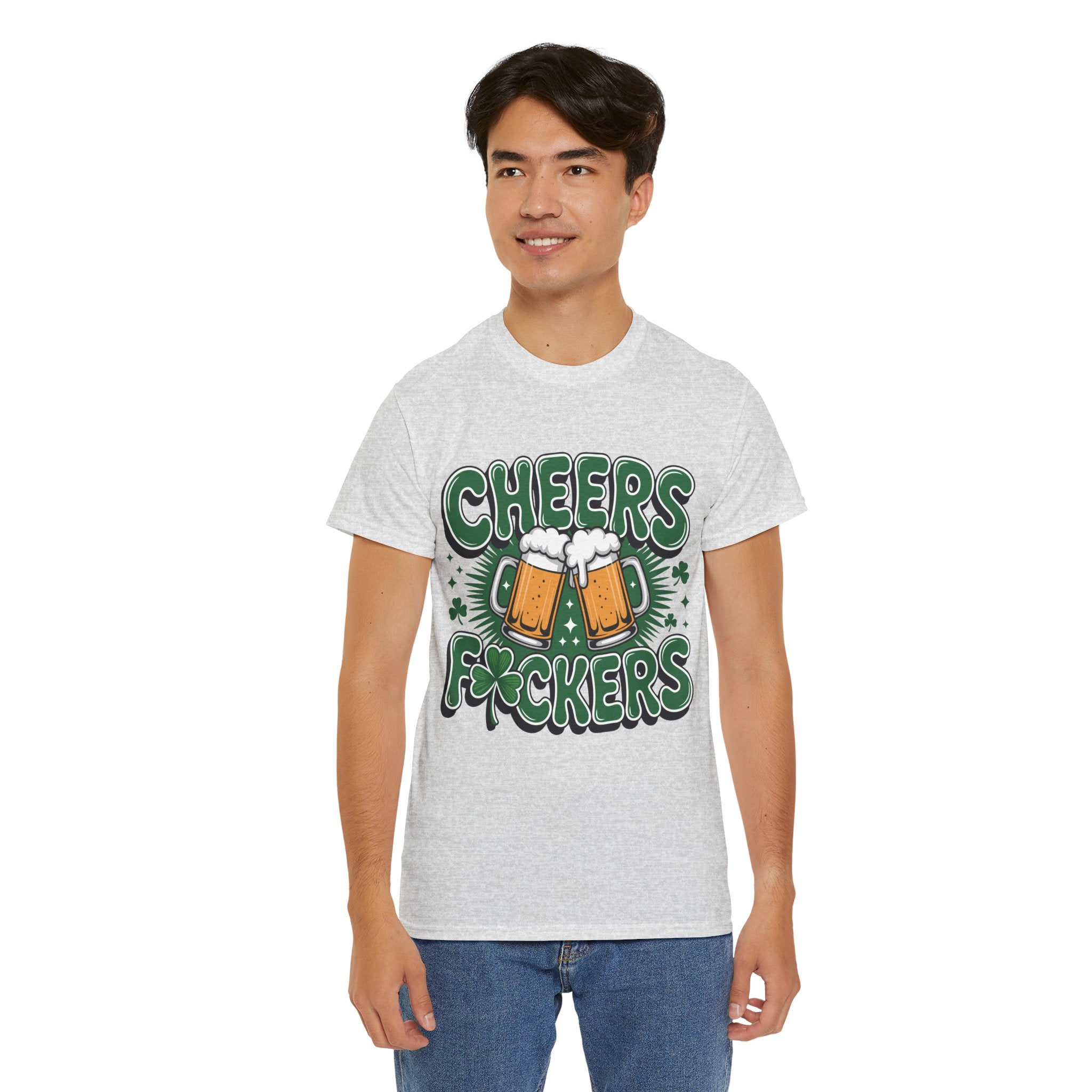 Cheers Fockers Beer Clinking Mugs Unisex Cotton T-Shirt