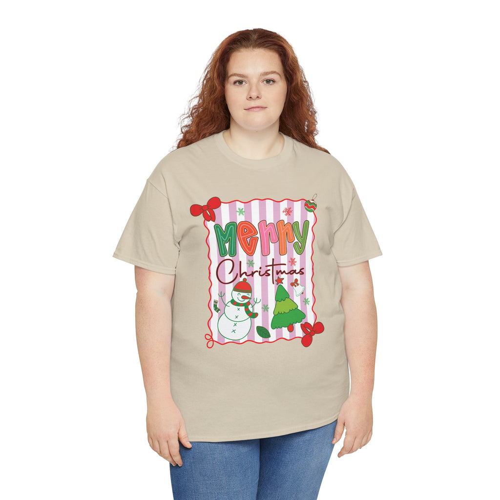 Christmas Snowman Unisex Cotton Tee