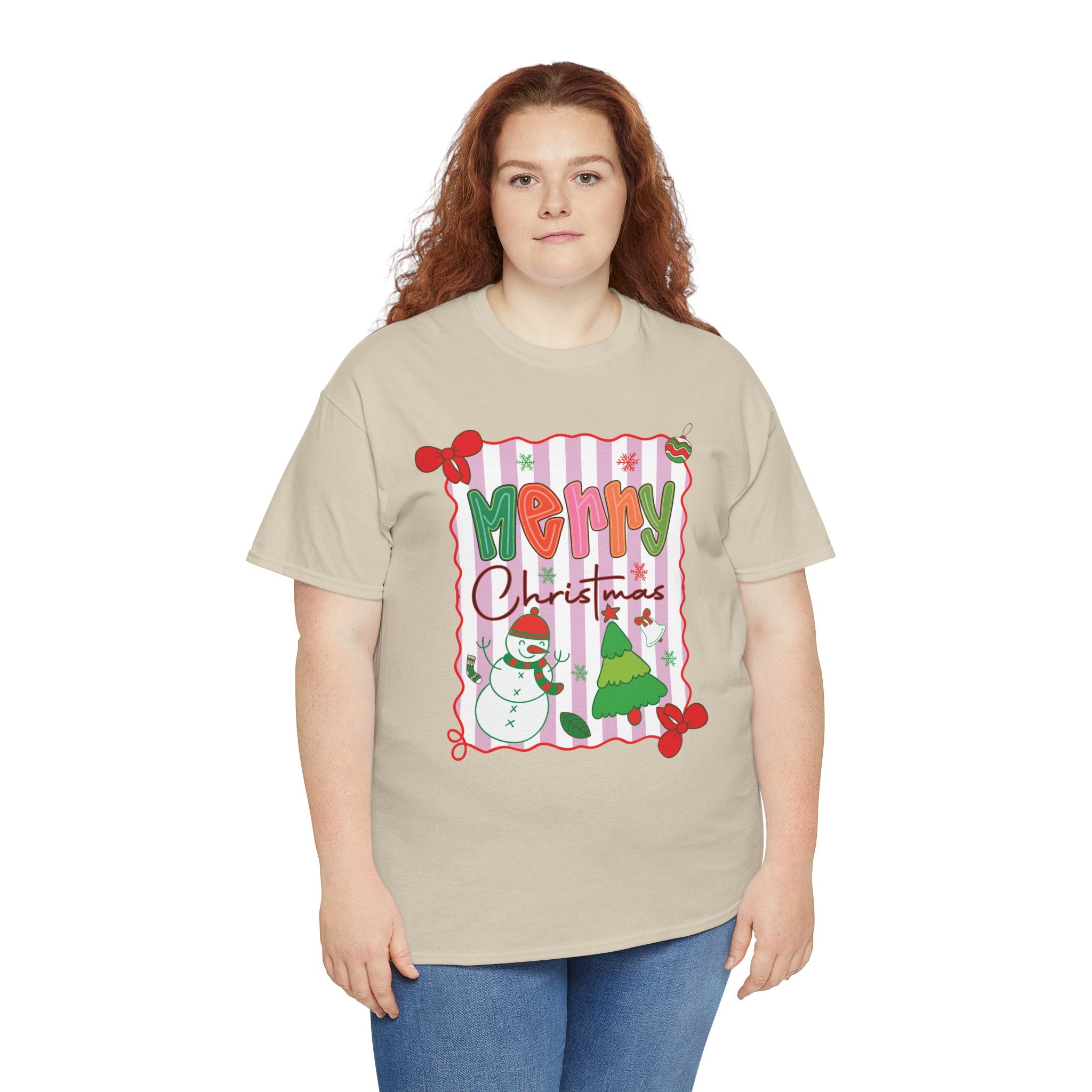 Christmas Snowman Unisex Cotton Tee