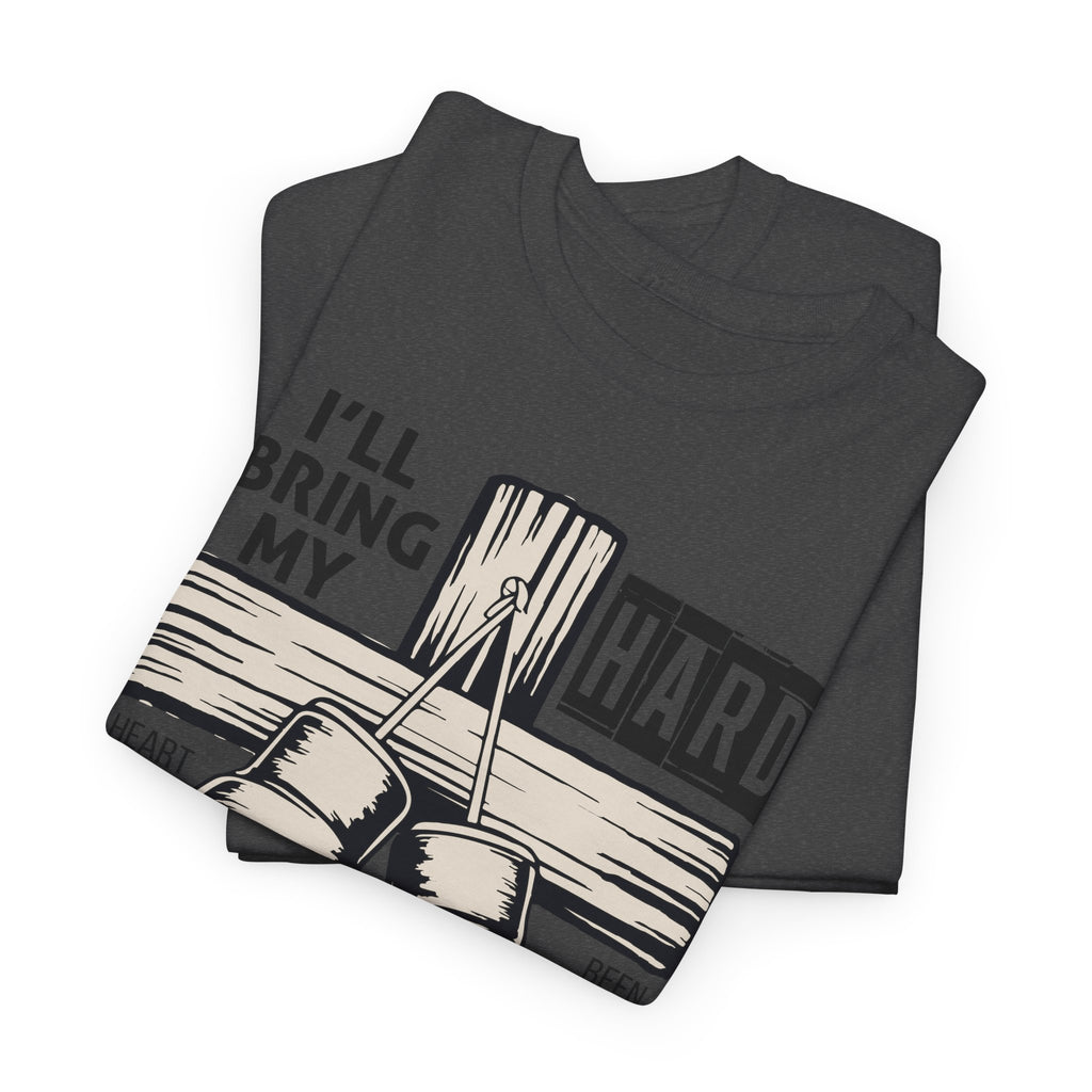 Christian Boxing Gloves Cross Tee — "I’ll Bring My Hard-Fought Heart."Unisex Cotton Tee