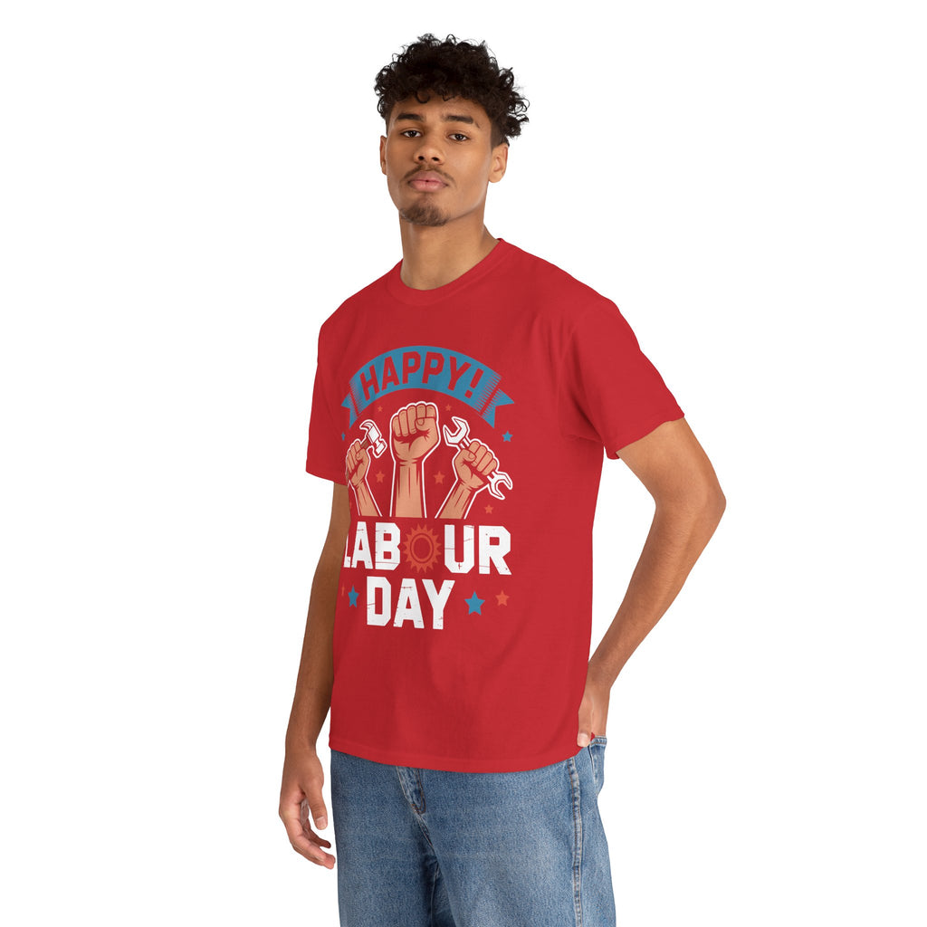 Happy US Labour Day Unisex Heavy Cotton T-Shirt