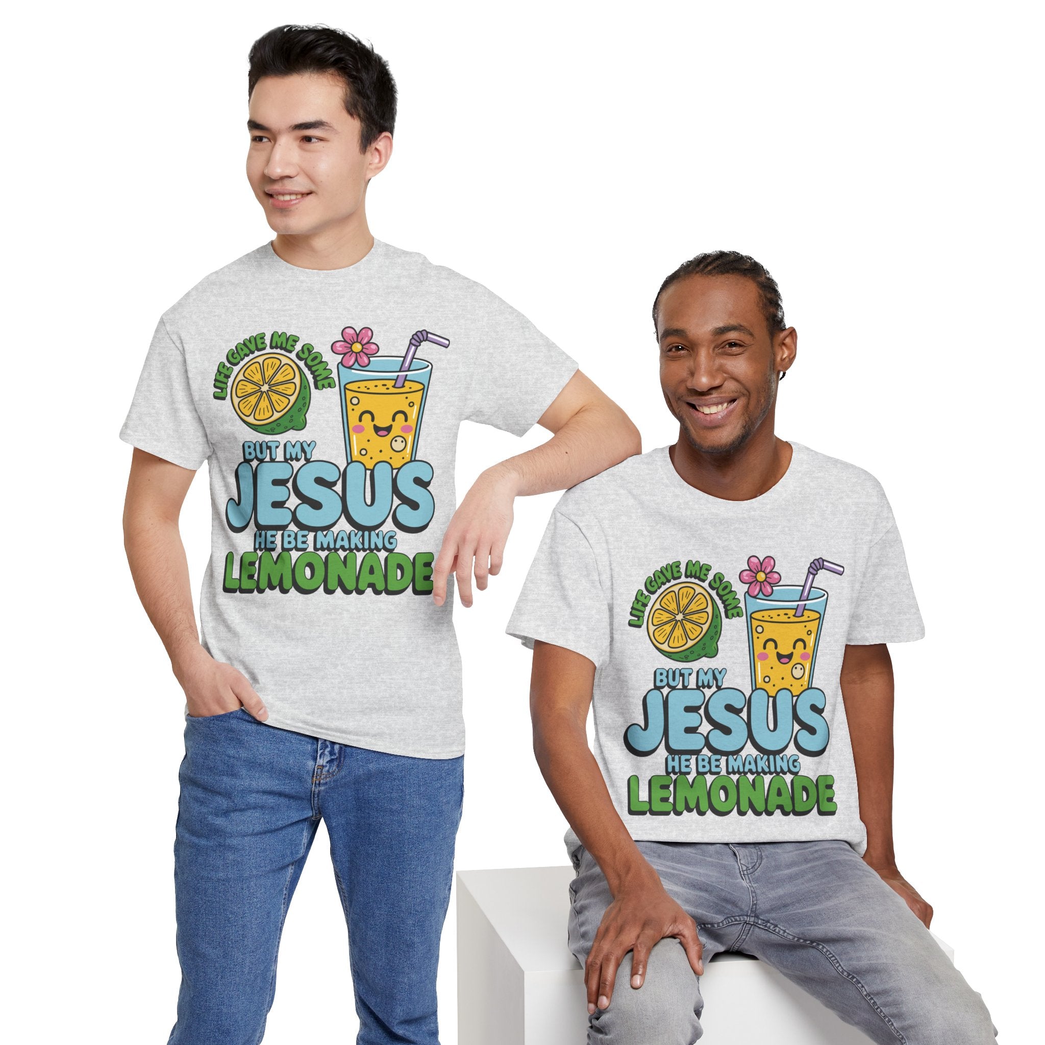 Christian Lemonade T‑Shirt — "Life Gave Me Some Lemons, My Jesus Makes Lemonade"Unisex Cotton Tee