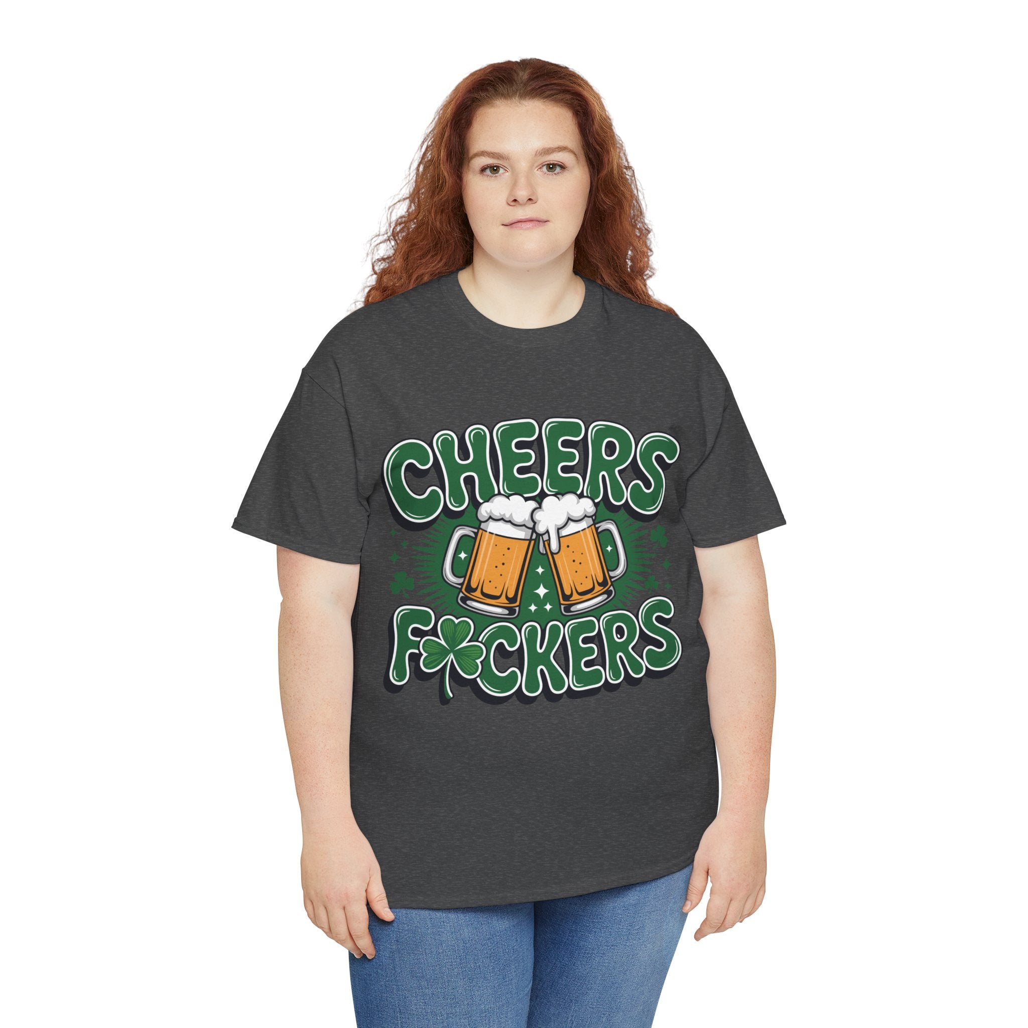Cheers Fockers Beer Clinking Mugs Unisex Cotton T-Shirt