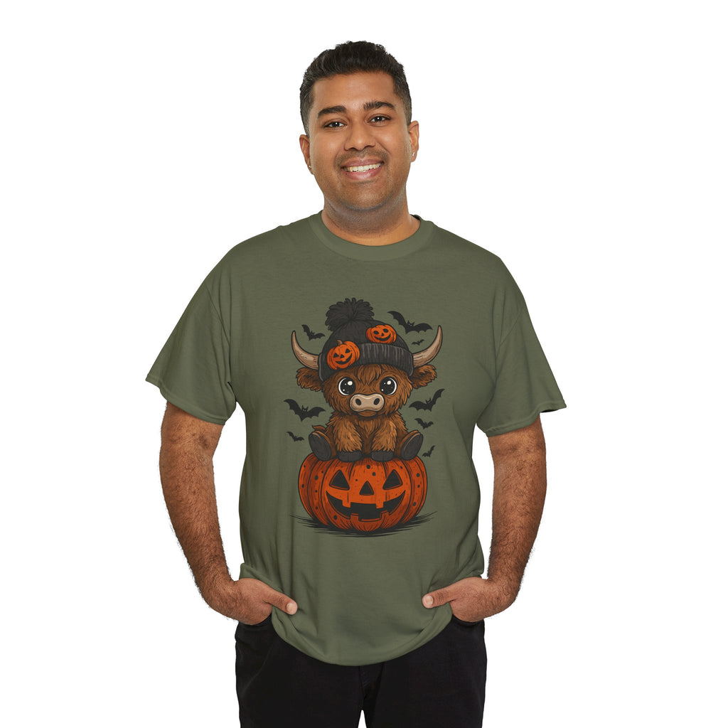 Halloween Cow Unisex Cotton Tshirt