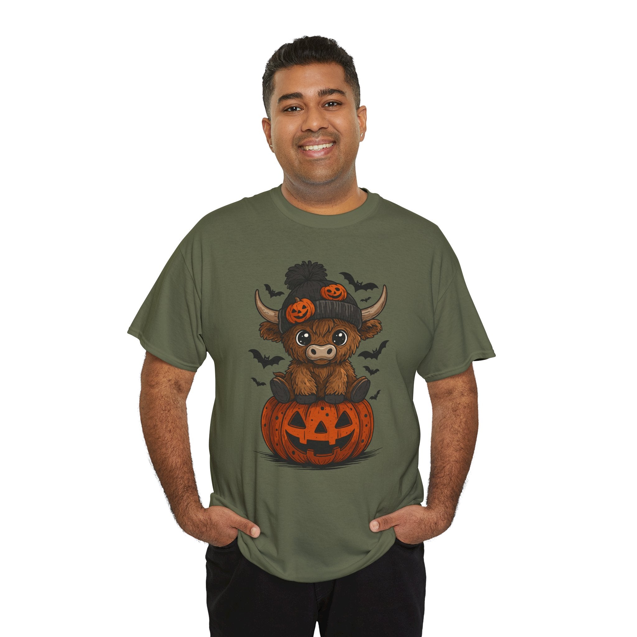 Halloween Cow Unisex Cotton Tshirt