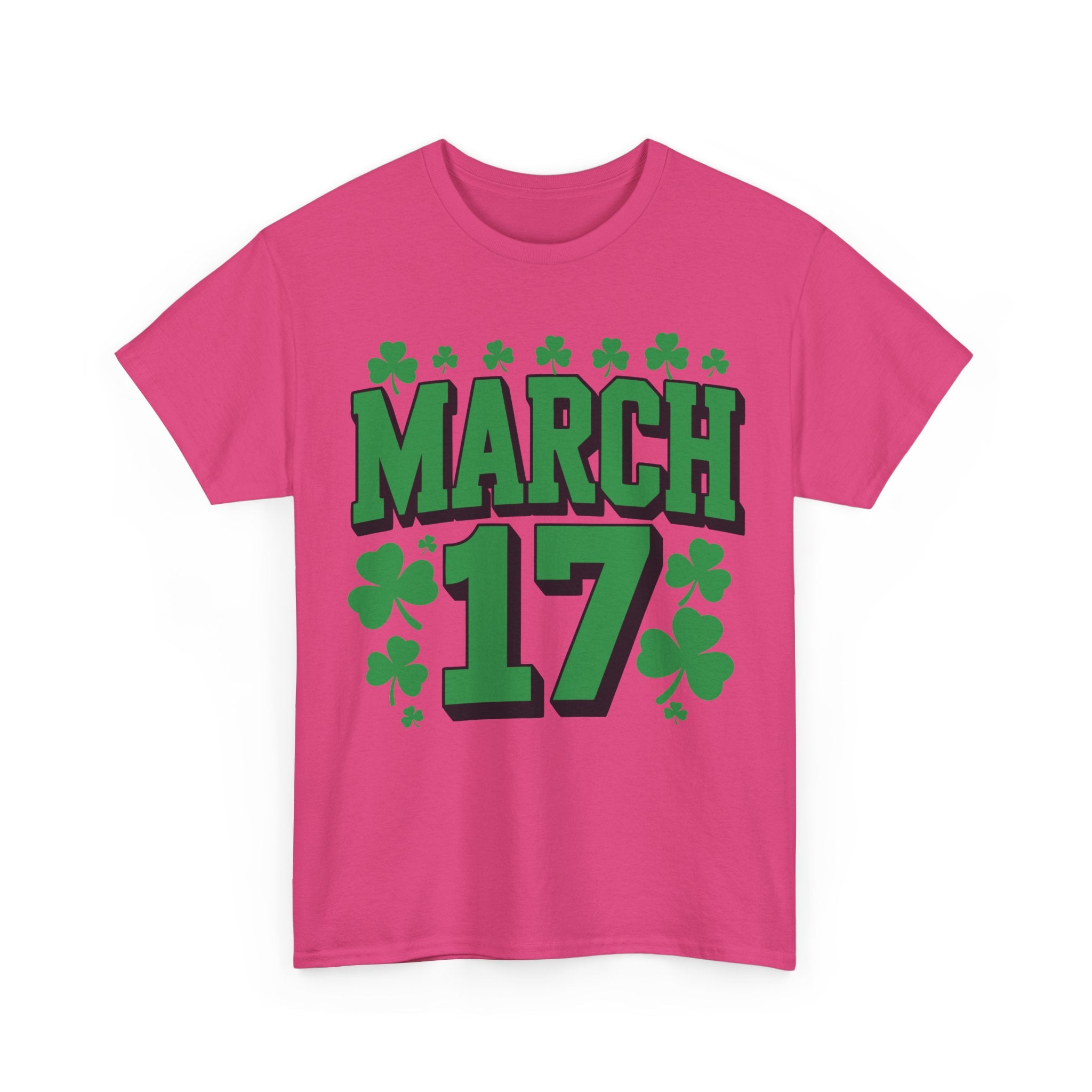 St. Patrick’s Day March 17 Shamrock Unisex Cotton T‑Shirt