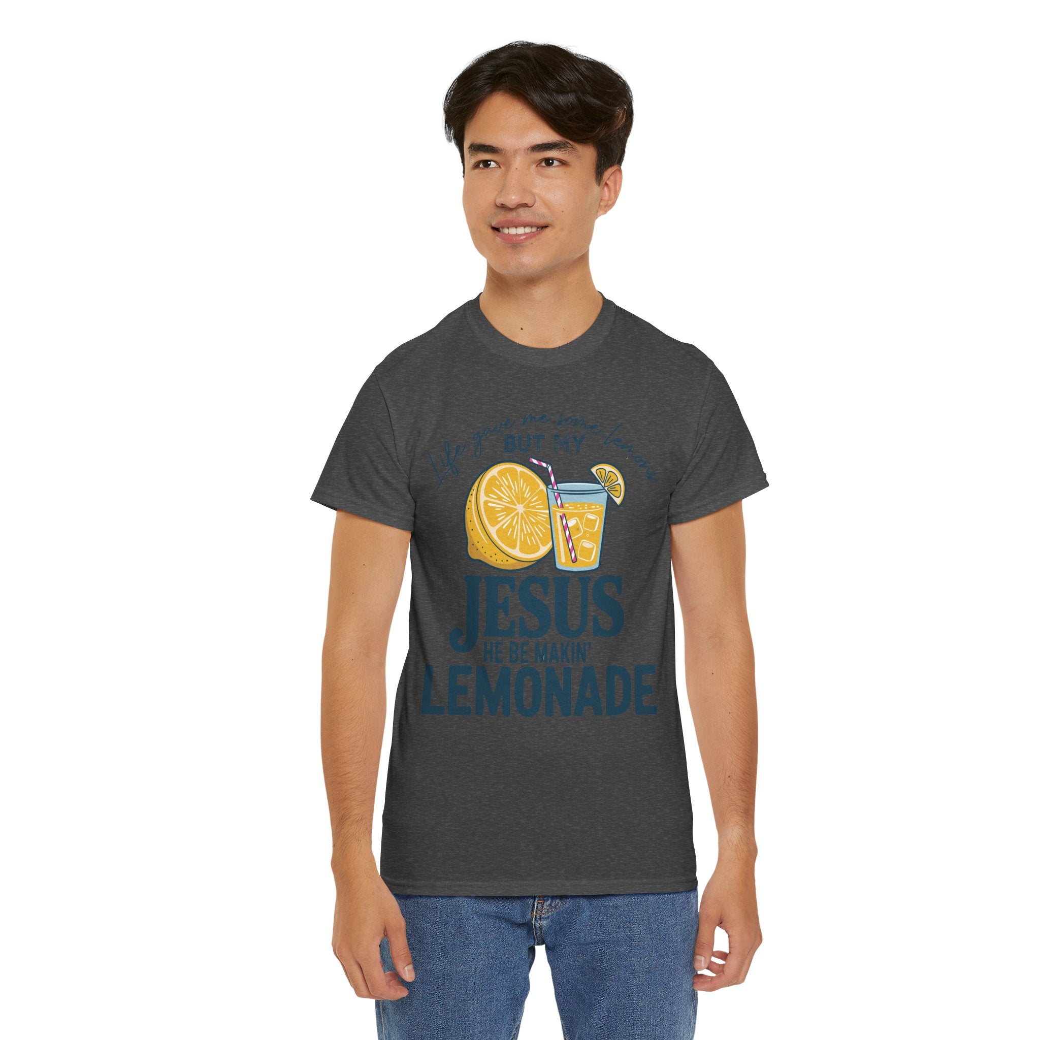 Christian Lemonade T-Shirt — “Life Gave Me Some Lemons but My Jesus He Be Makin’ Lemonade”Unisex Cotton Tee