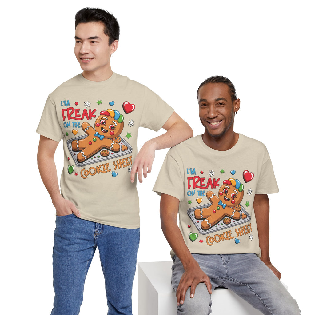Gingerbread ‘I’m Freak on the Cookie Sheet’ Unisex Cotton Tee