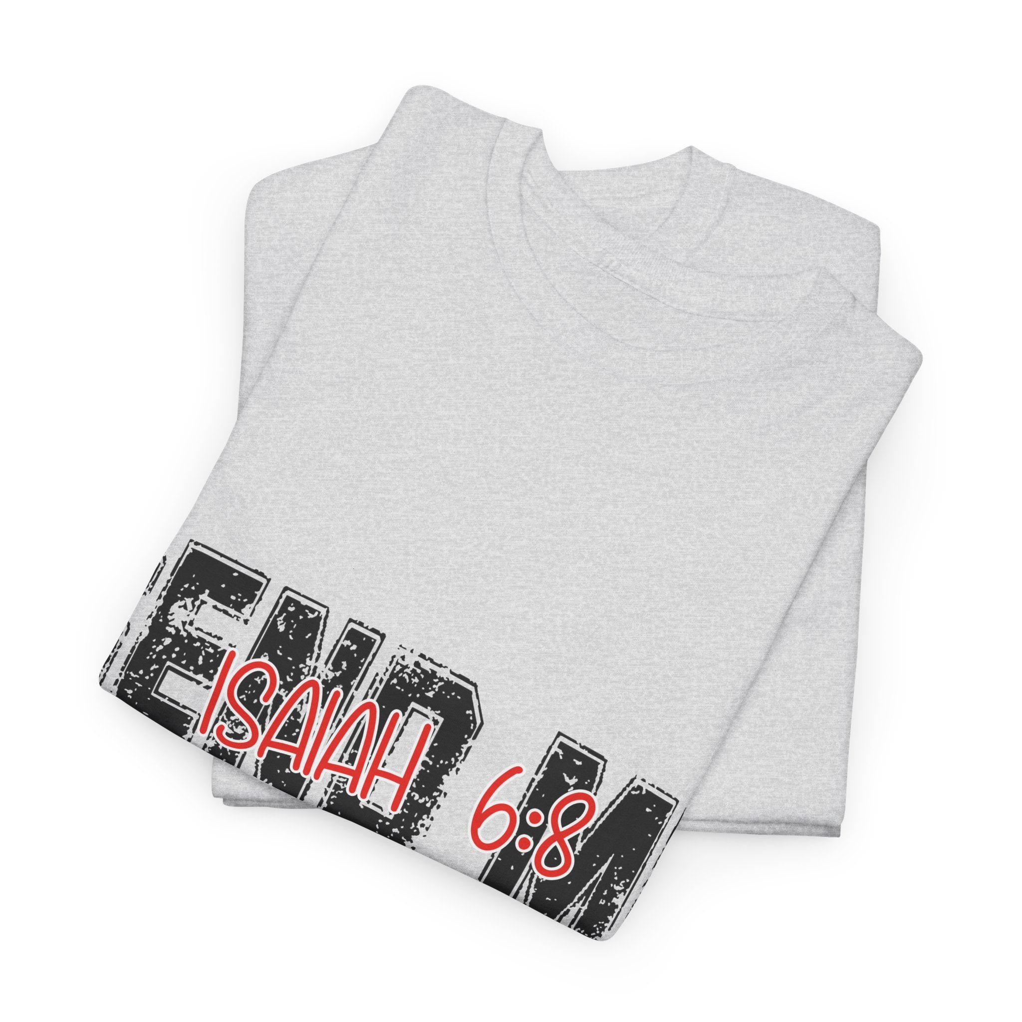 Here I Am Send Me Isaiah 6:8 T-Shirt — Christian Cross Graphic Unisex Cotton Tee