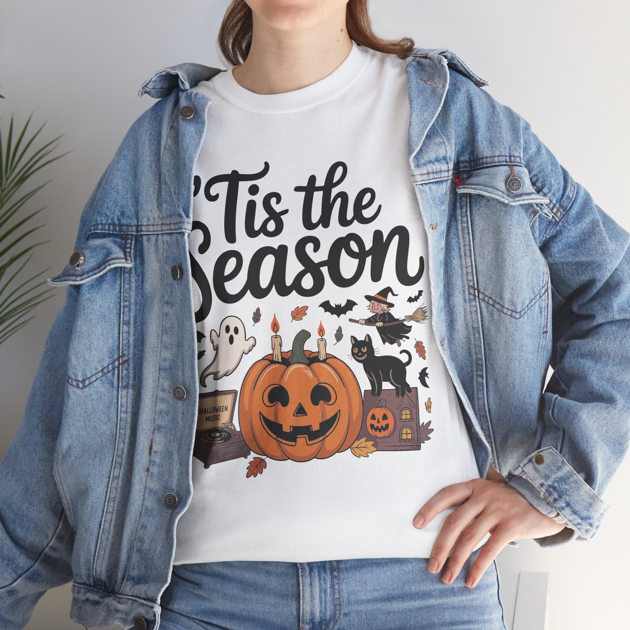 Holiday Season Unisex Cotton T-Shirt - Tis the Season Design