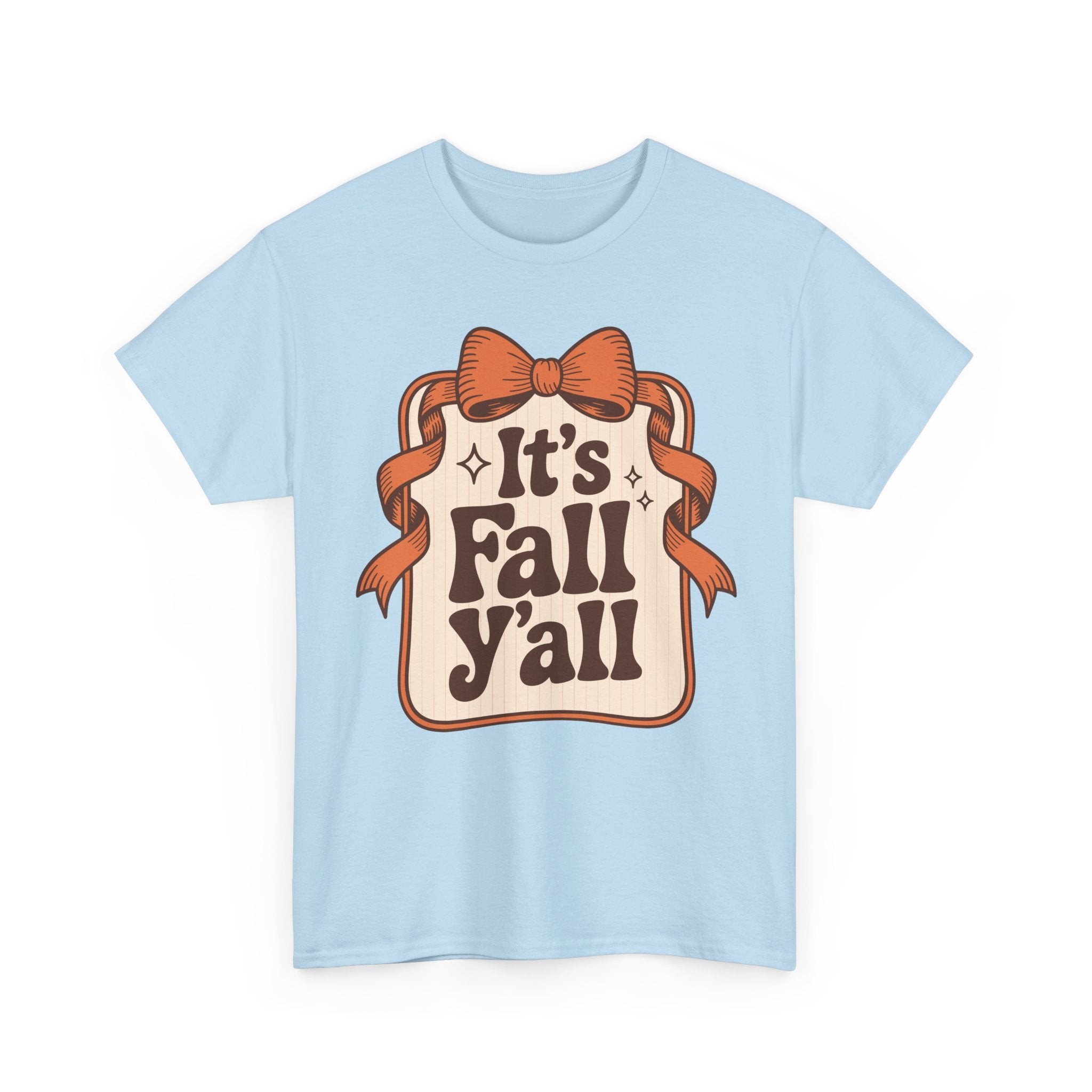 It’s Fall Y’all Autumn Ribbon Unisex Cotton Tee