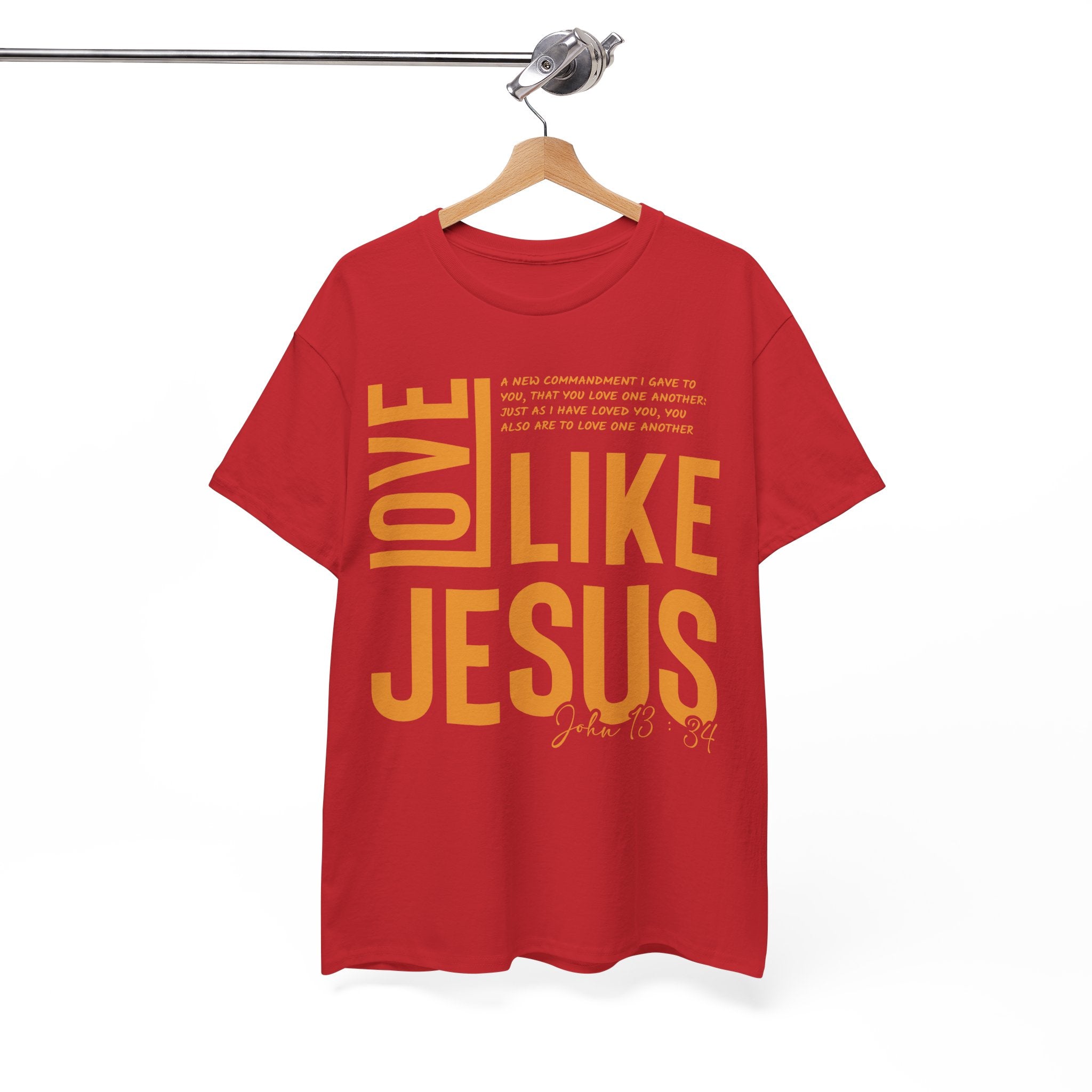 Love Like Jesus T-Shirt — John 13:34 Christian Unisex Cotton Tee