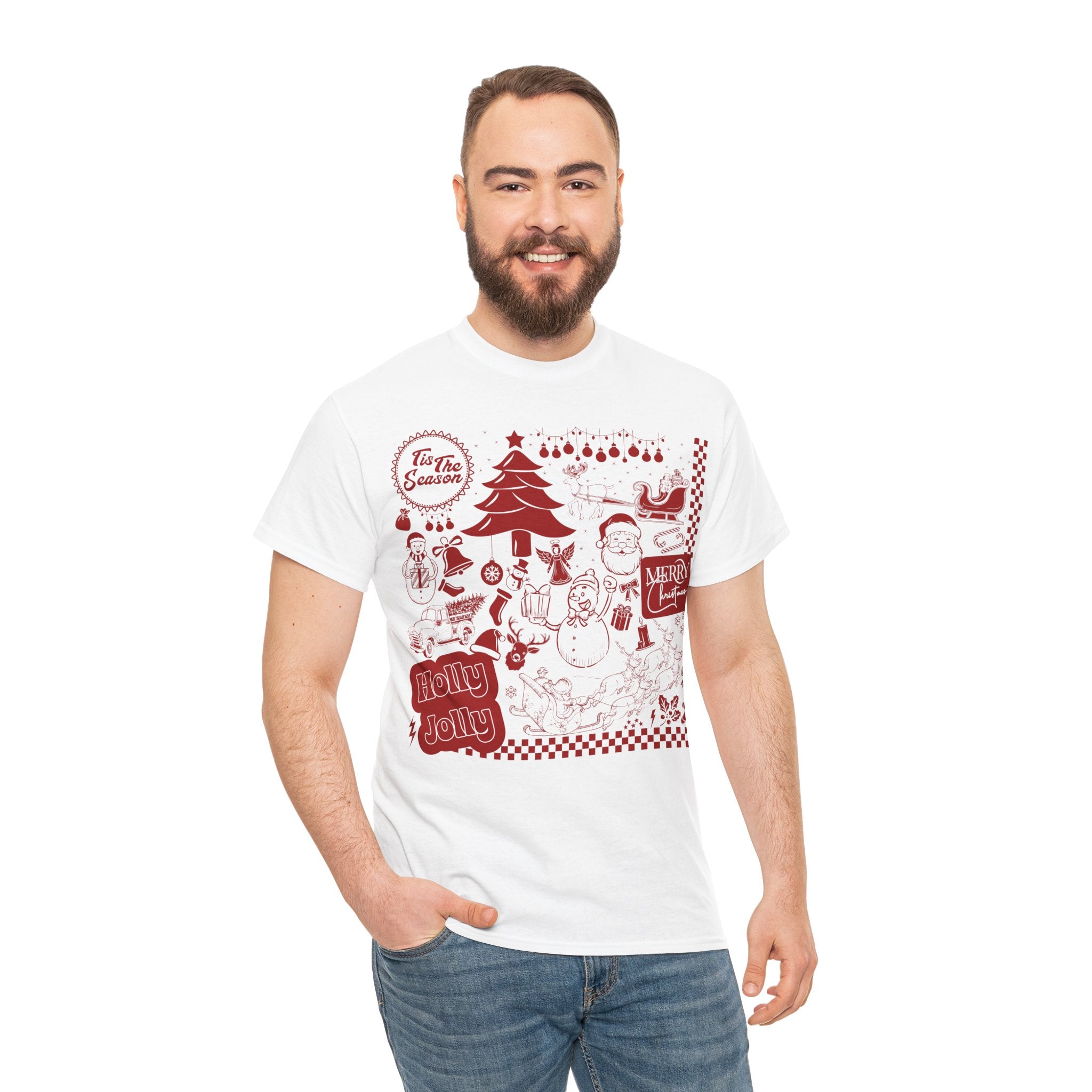 Christmas Festive Unisex Cotton T-shirt