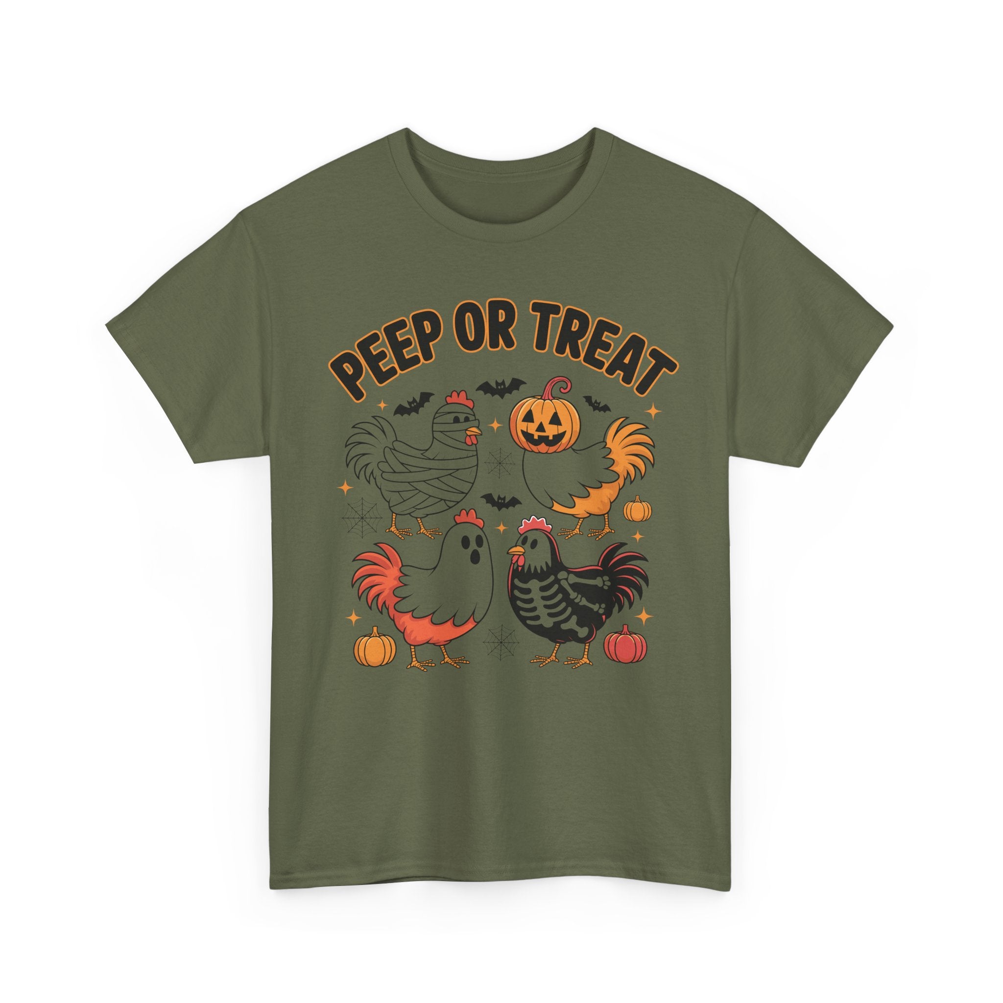 Peep or Treat Halloween Unisex Cotton Tee