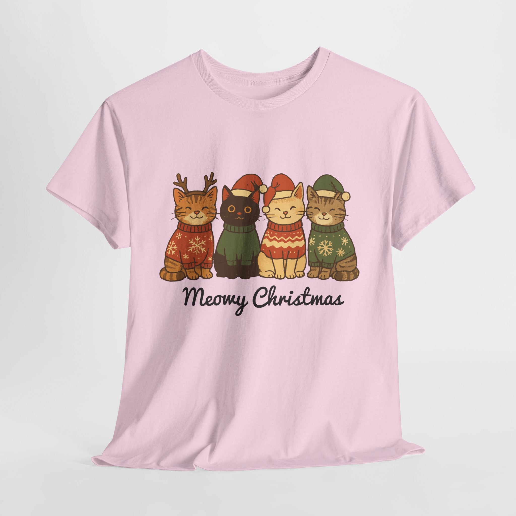 Christmas Cats Unisex Cotton Tee