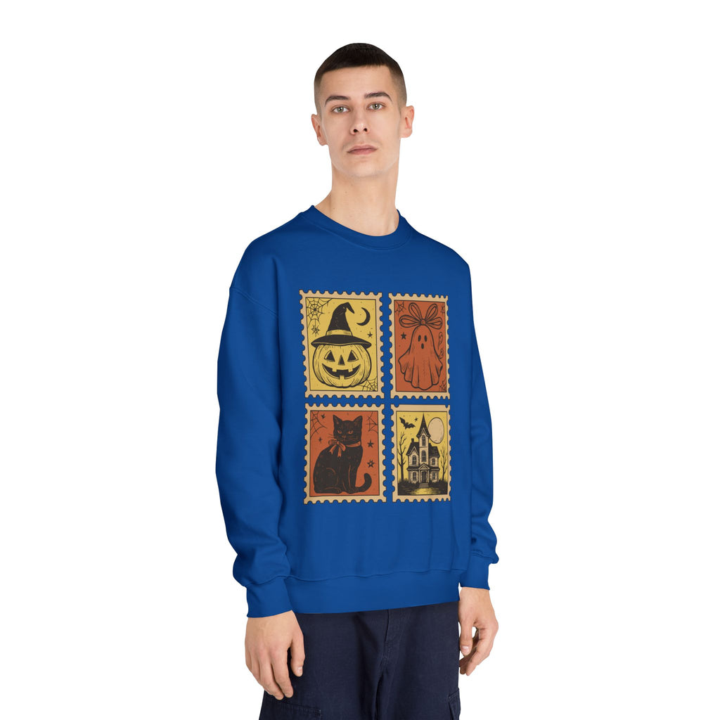 Halloween Vintage Stamp Sweatshirt-Unisex