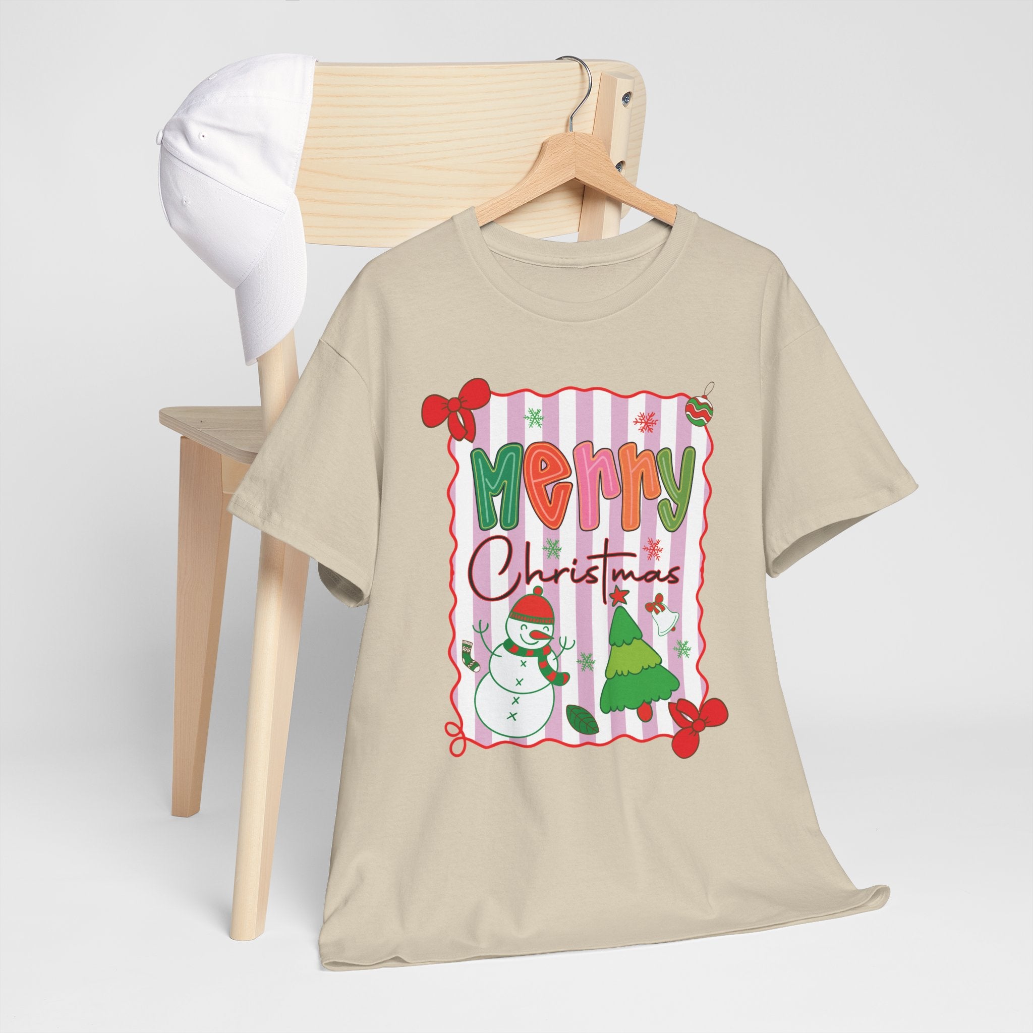 Christmas Snowman Unisex Cotton Tee