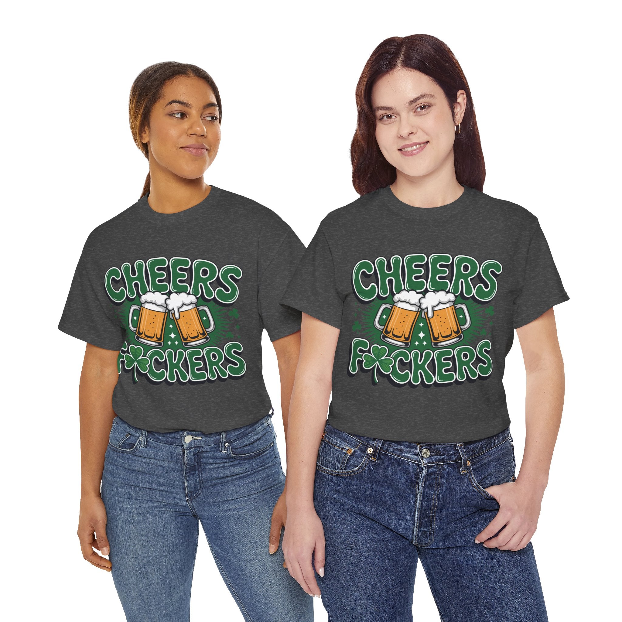 Cheers Fockers Beer Clinking Mugs Unisex Cotton T-Shirt