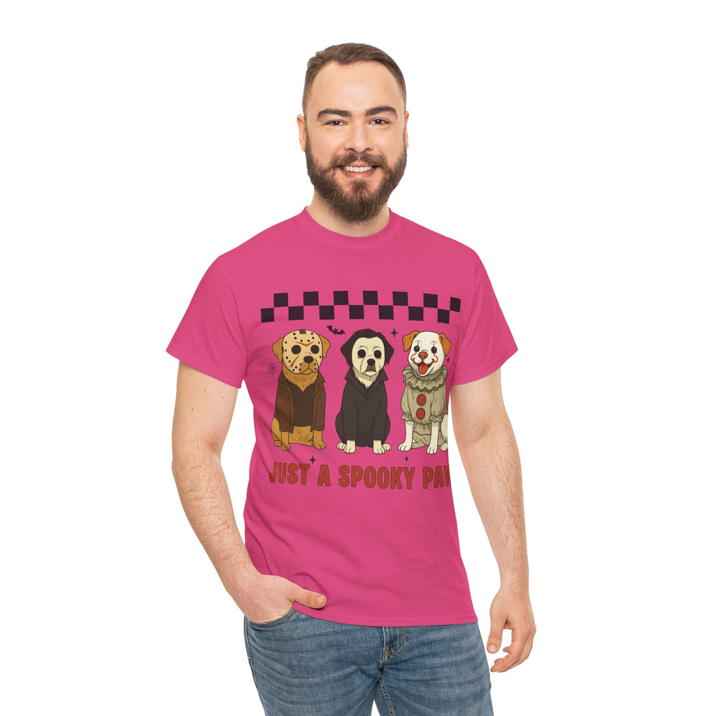 Halloween "Just A Spooky Paw" Unisex Cotton Tee