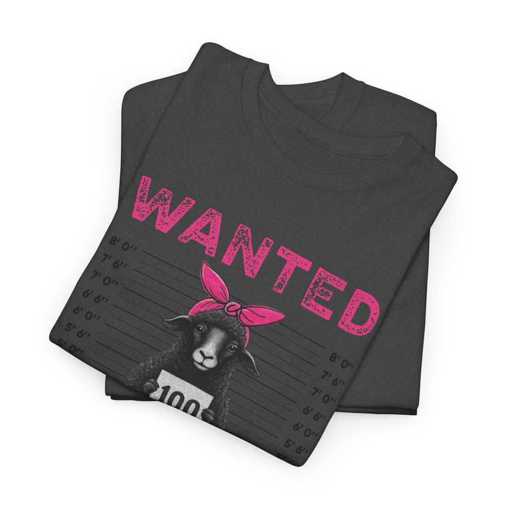 WANTED Black Sheep 'I Once Was Lost But Now I Am Found' Unisex Cotton T-Shirt