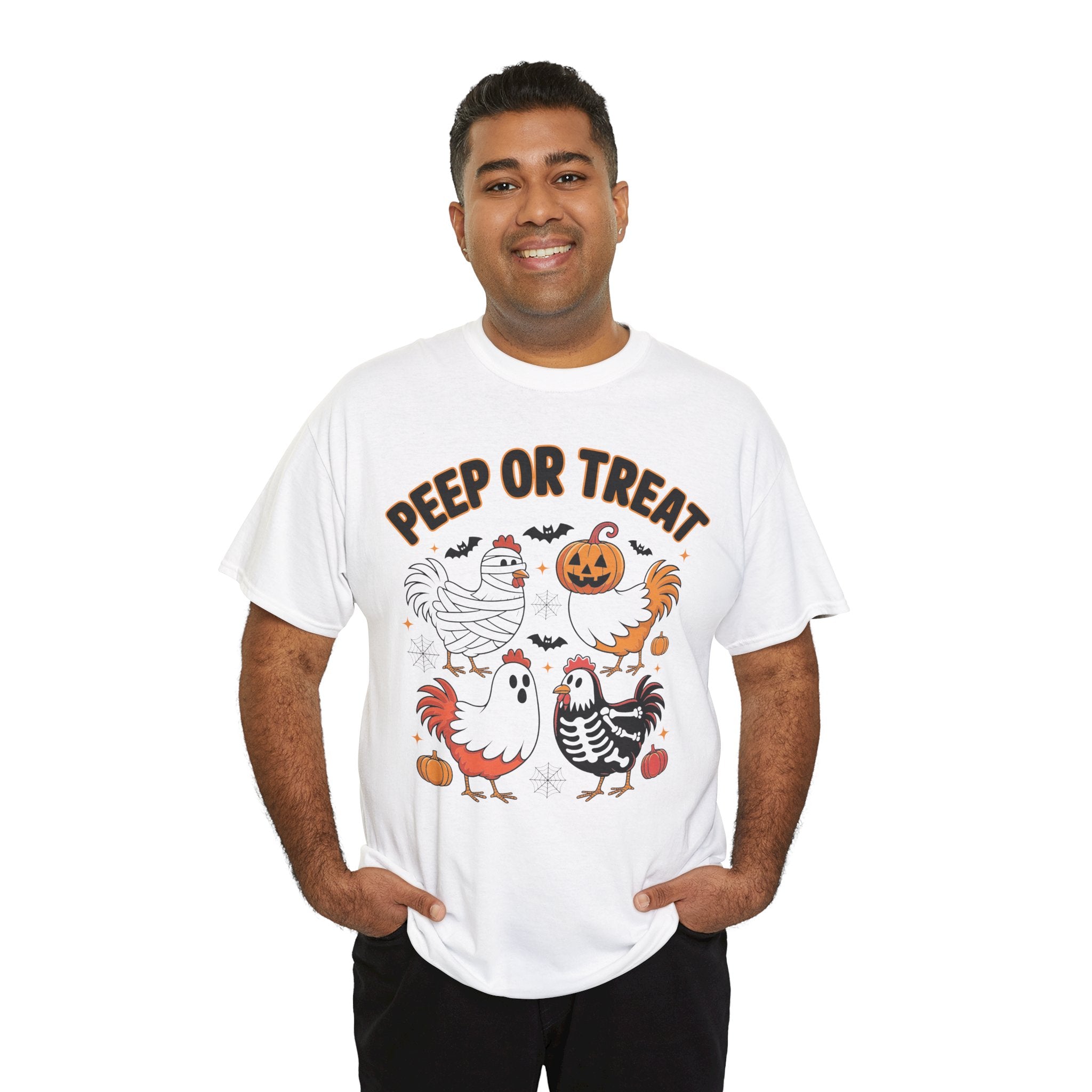 Peep or Treat Halloween Unisex Cotton Tee