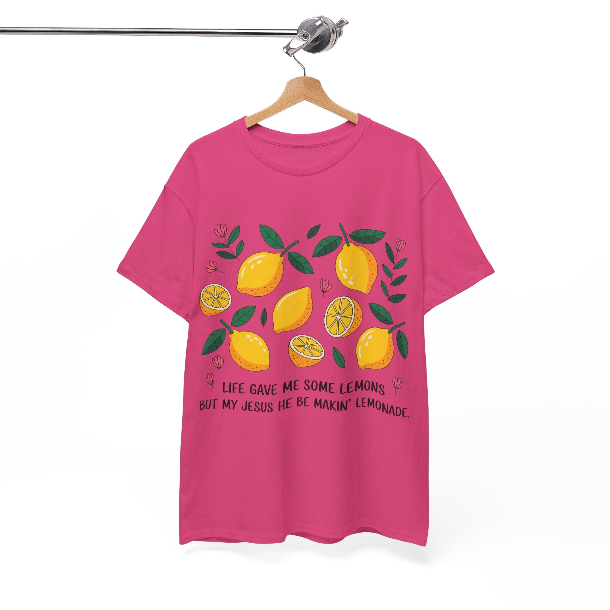 Christian Lemonade Tee — "Life gave me some lemons but my Jesus he be makin’ lemonade"Unisex Cotton Tee