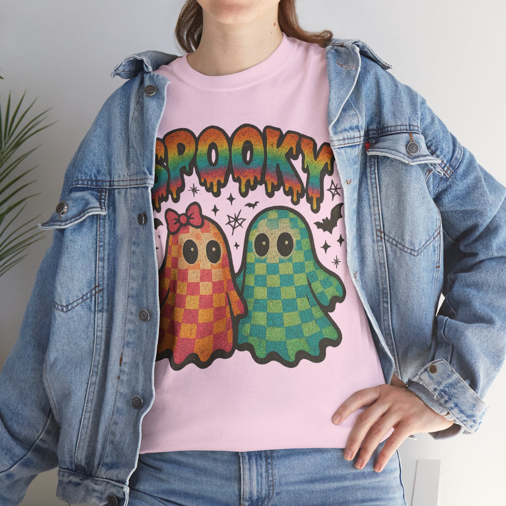 Spooky Pastel Ghosts Unisex Cotton Tee