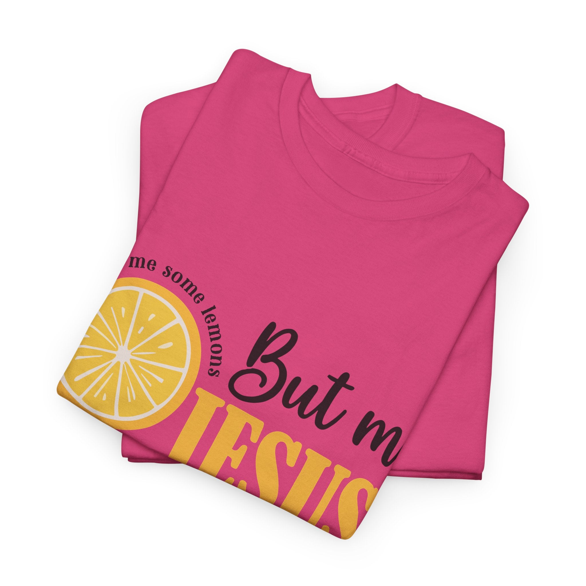Jesus Lemonade Tee — Lemon Slice & Glass Graphic Christian Unisex Cotton T-Shirt