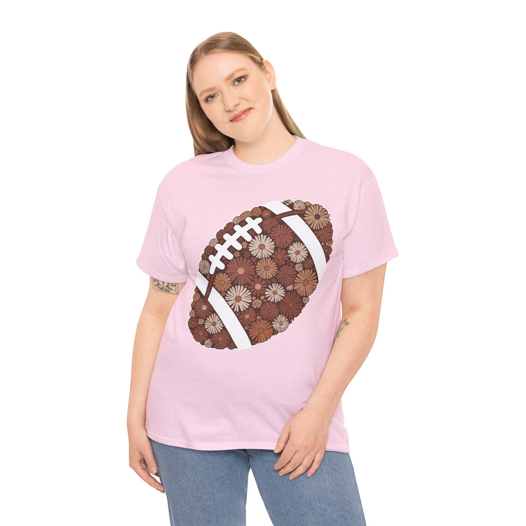 Game Day Touch Down Football Tee — Helmets, Flags & Cheer Icons Unisex Cotton Tee