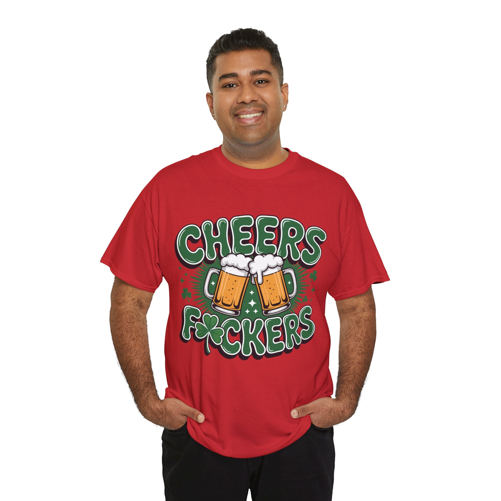 Cheers Fockers Beer Clinking Mugs Unisex Cotton T-Shirt