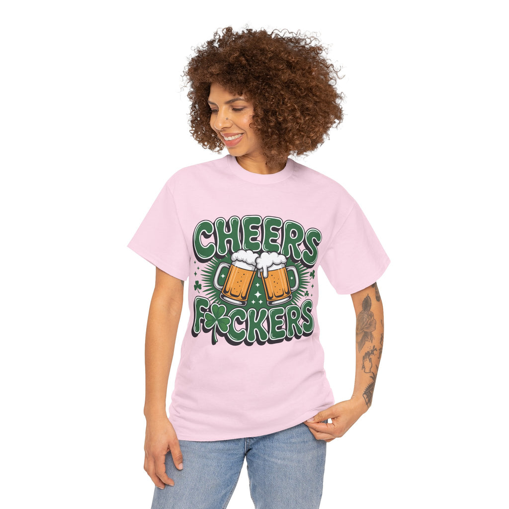 Cheers Fockers Beer Clinking Mugs Unisex Cotton T-Shirt