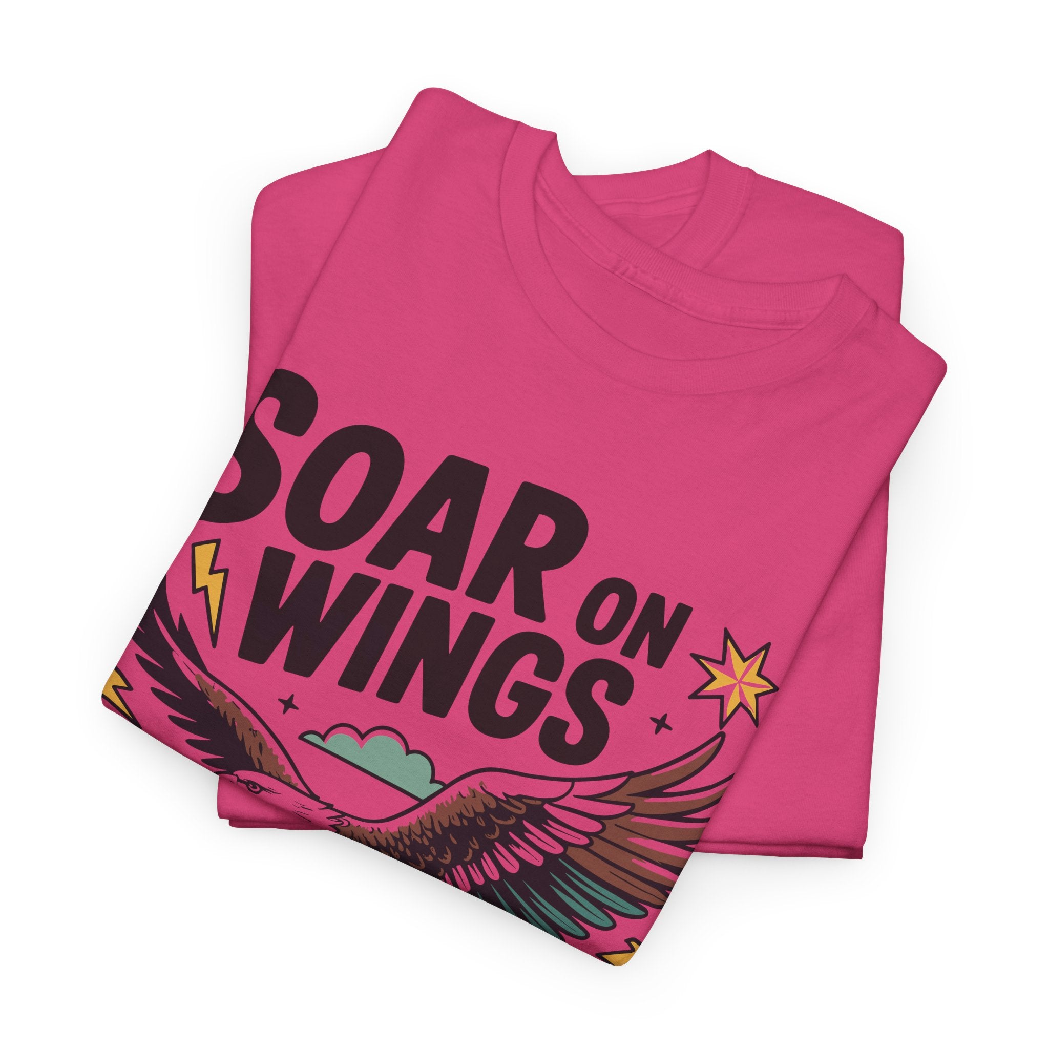 Isaiah 40:31 "Soar on Wings" Eagle Unisex Cotton T-Shirt