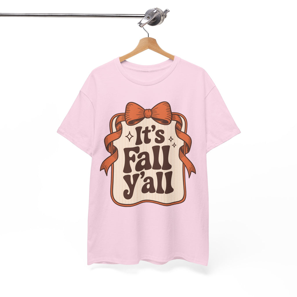 It’s Fall Y’all Autumn Ribbon Unisex Cotton Tee