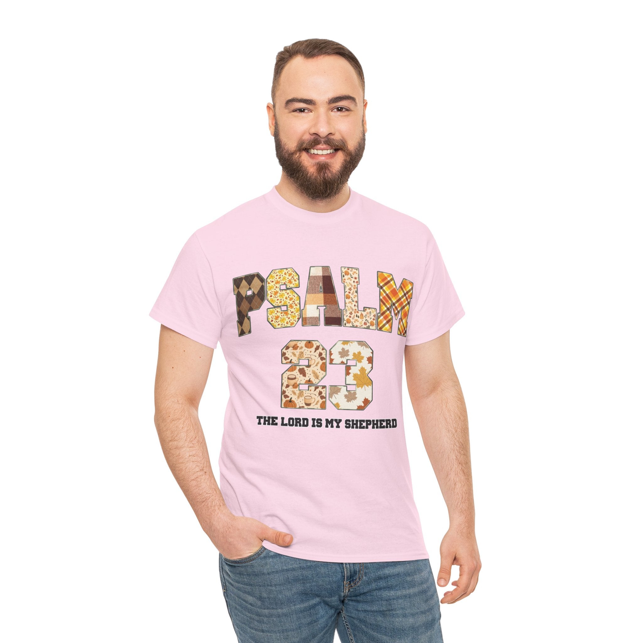 Psalm 23 Patchwork Unisex Cotton Tee