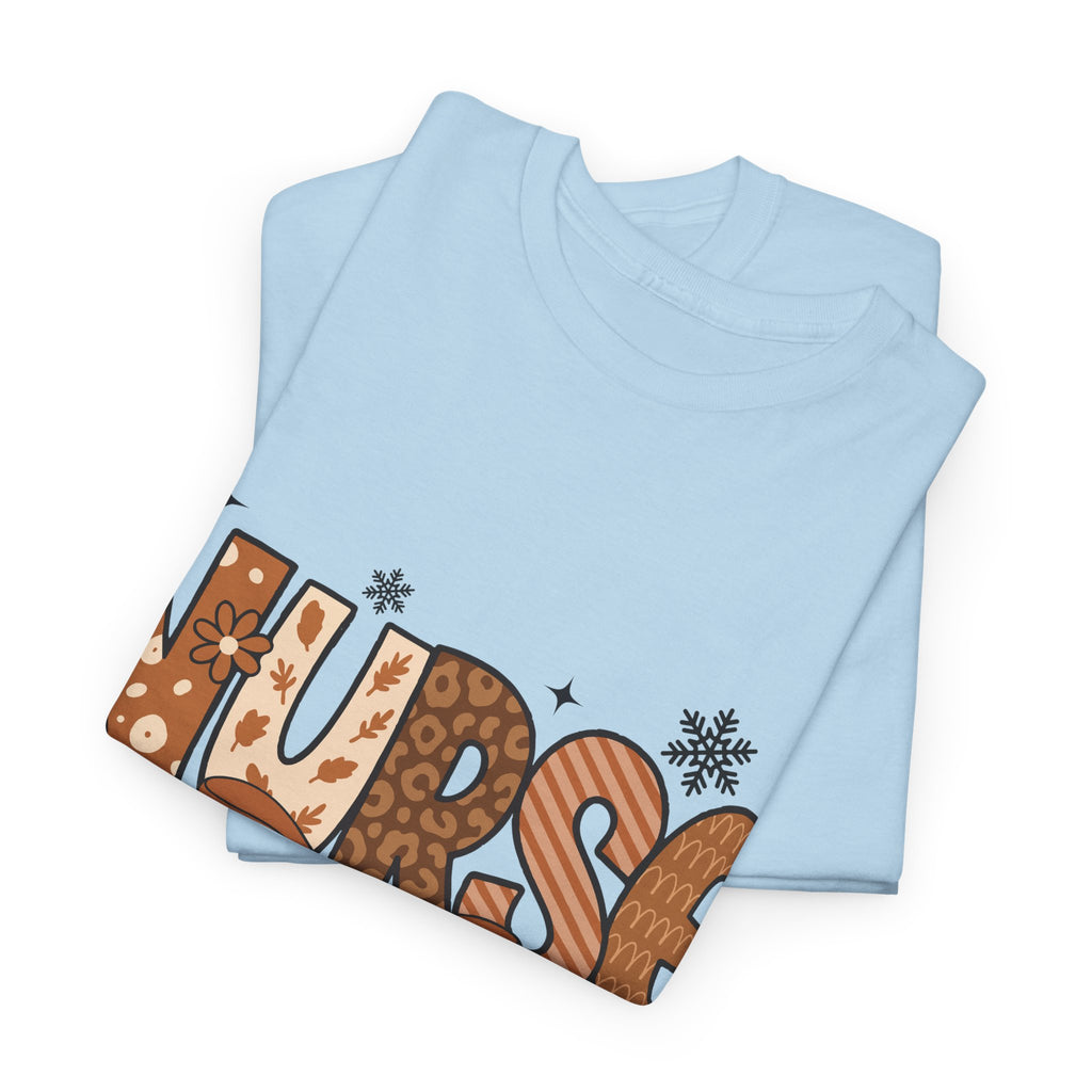 NURSE Fall Stethoscope Tee — Brown Autumn Nurse Unisex CottonT shirt