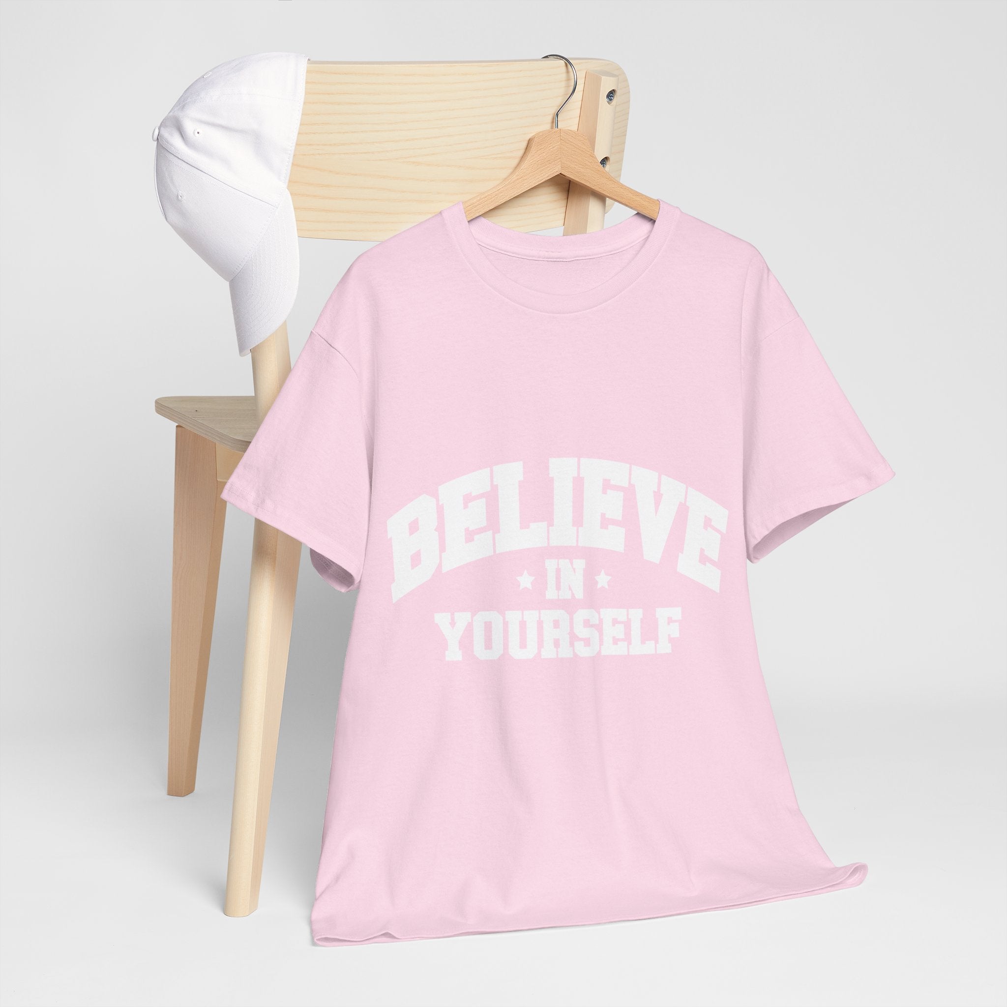Believe in Yourself Varsity Unisex Cotton Tee