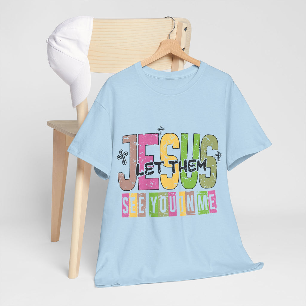 Jesus ‘See You In Me’ Distressed Pastel Unisex Cotton T-Shirt