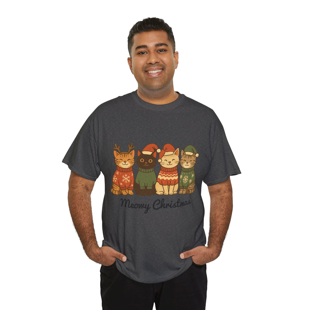 Christmas Cats Unisex Cotton Tee