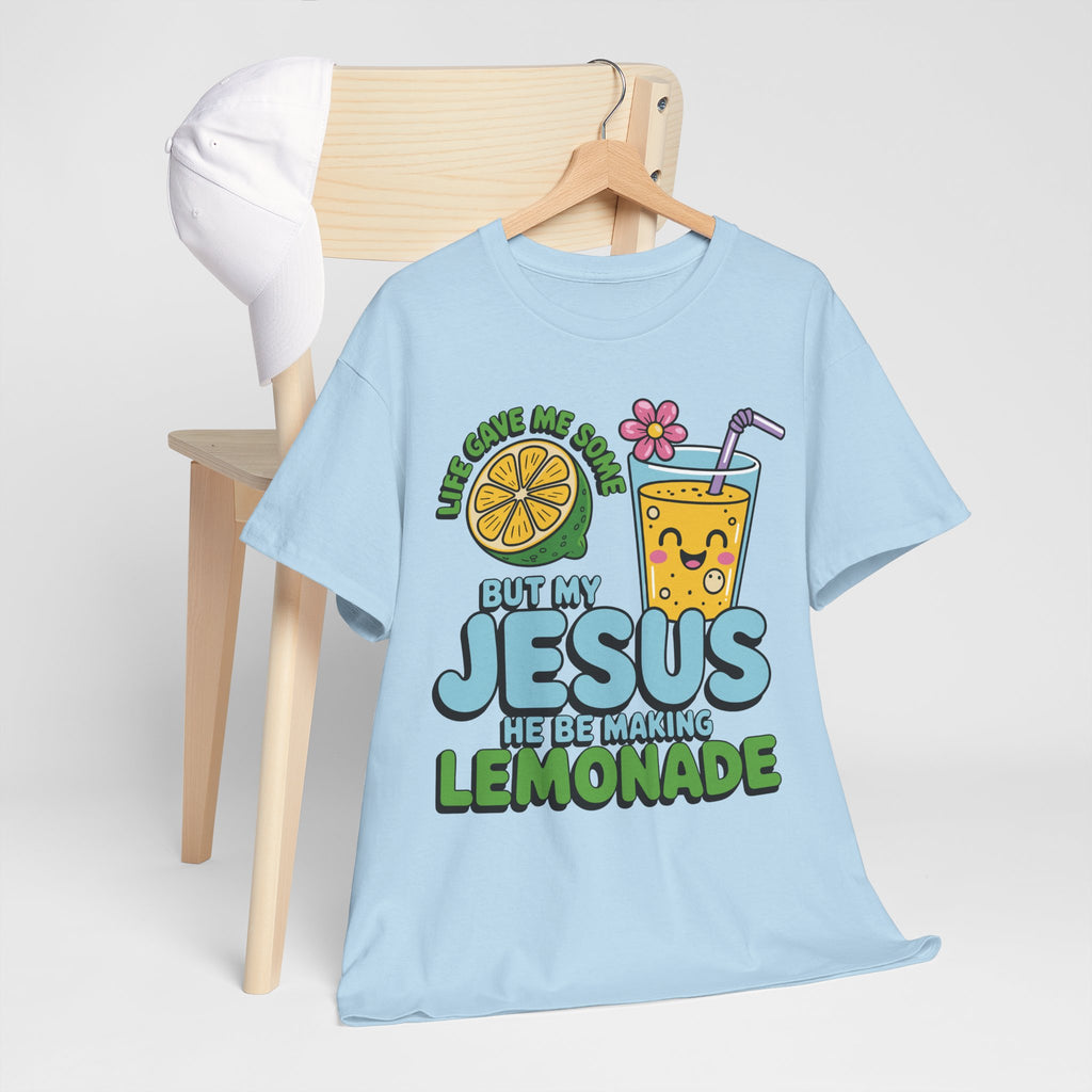 Christian Lemonade T‑Shirt — "Life Gave Me Some Lemons, My Jesus Makes Lemonade"Unisex Cotton Tee