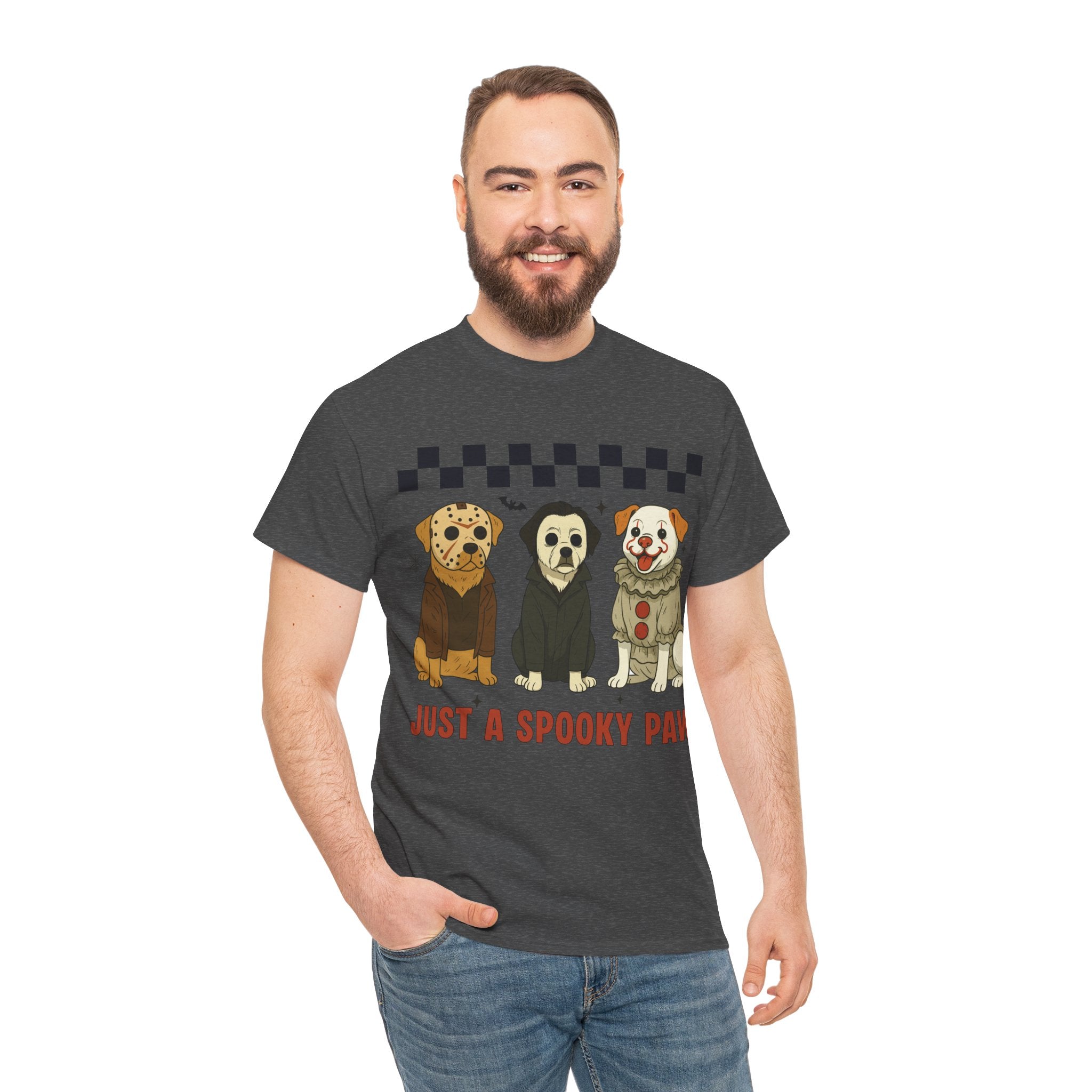 Halloween "Just A Spooky Paw" Unisex Cotton Tee