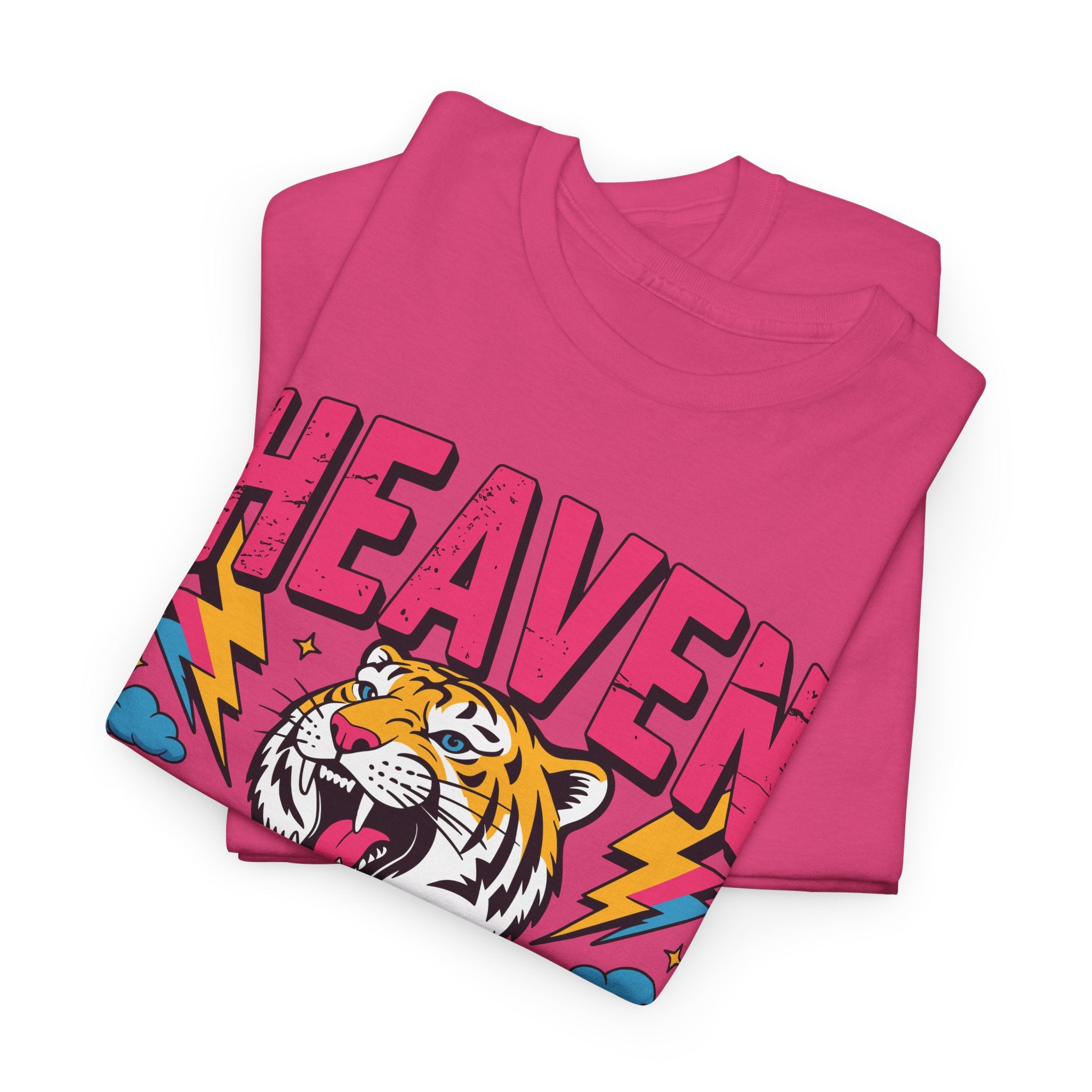 Psalm 19:1 Tiger Praise T-Shirt — Bold Christian Roaring Tiger Graphic.Unisex Cotton Tee