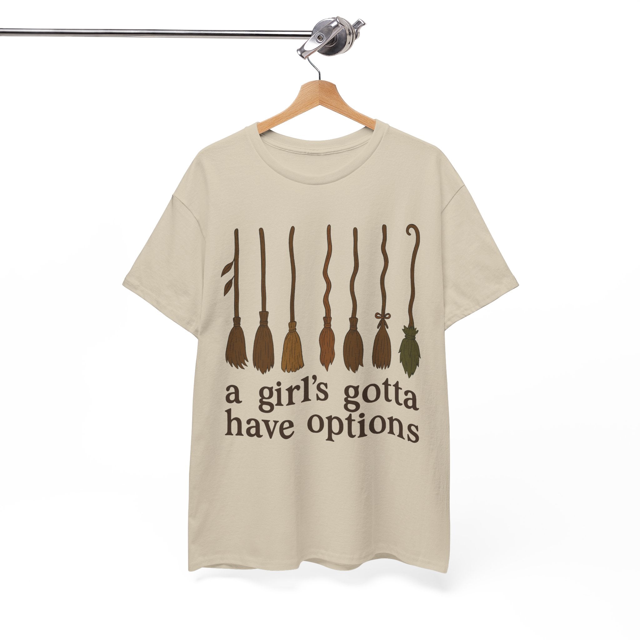 Witch Brooms Options Unisex Cotton Tee