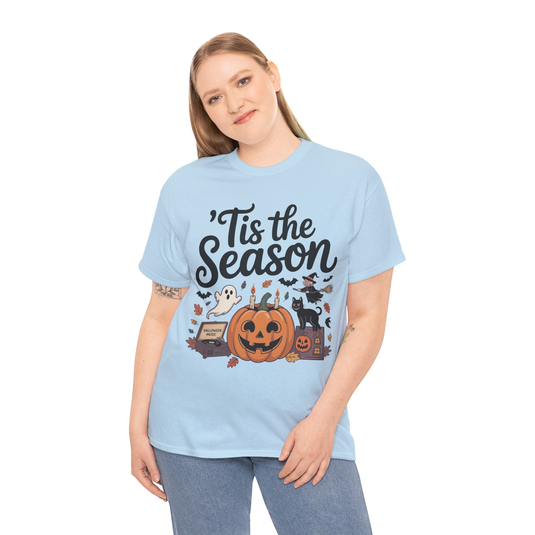 Holiday Season Unisex Cotton T-Shirt - Tis the Season Design